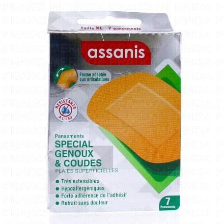 ASSANIS Pansements - spécial genoux et coudes